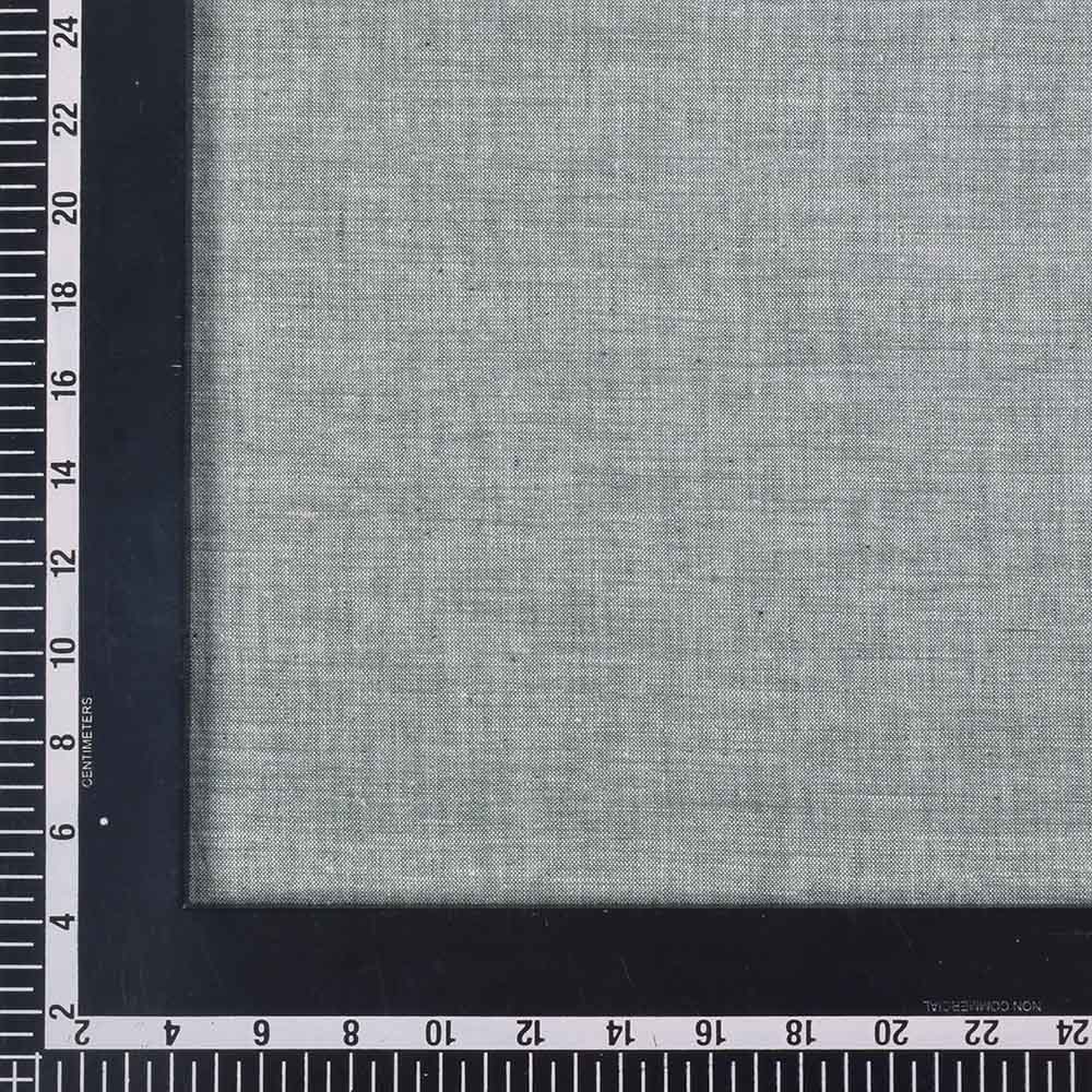 CHAMBRAY GREY KHADI COTTON 115 GSM HANDWOVEN FABRIC-N29