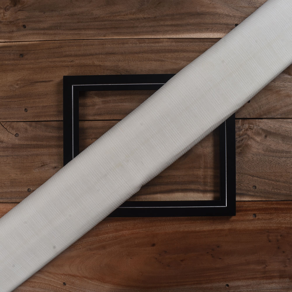 Stripe Cream Pure Cotton 80 GSM Handwoven Fabric