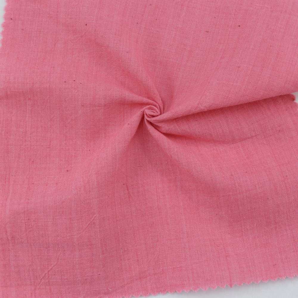 Plain Pink Pure Cotton 105 GSM Handwoven Fabric