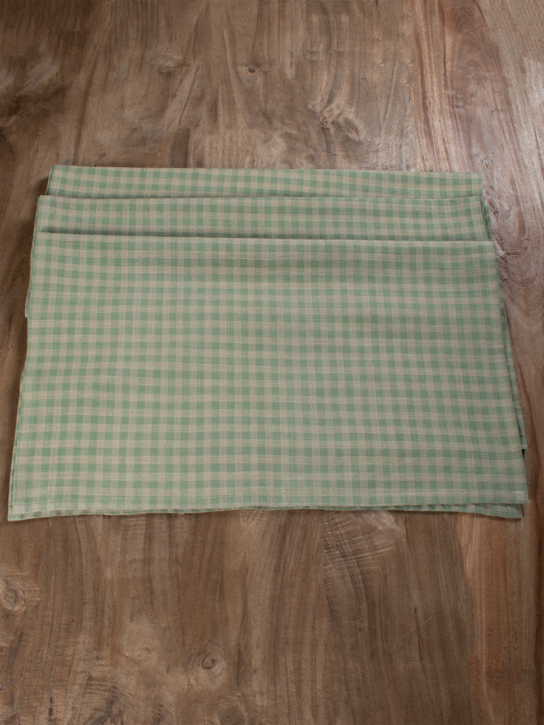 Natural dyed Handspun Khadi Table Runner