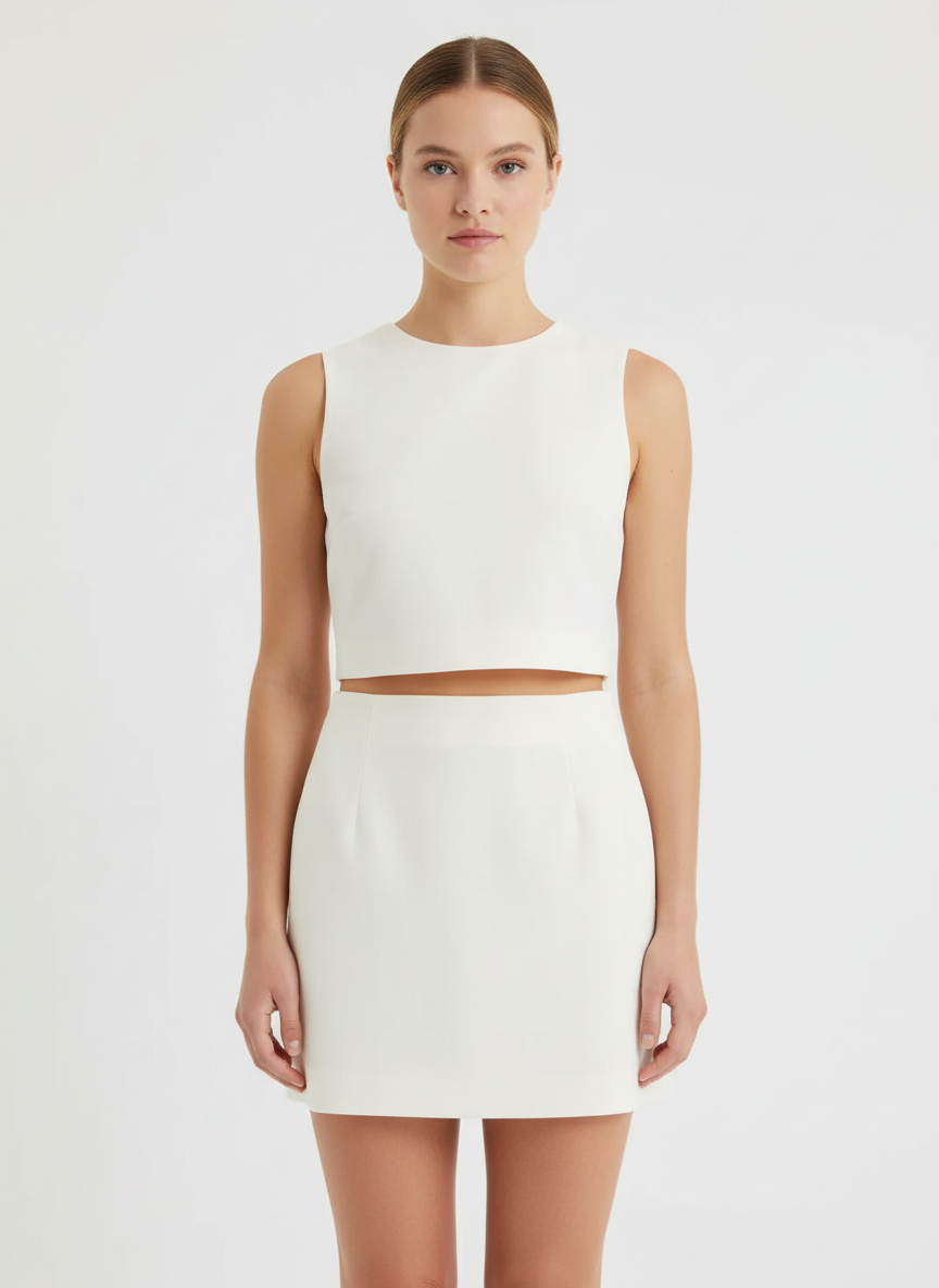 Basic Bodice & Short Skirt Co-ord Set