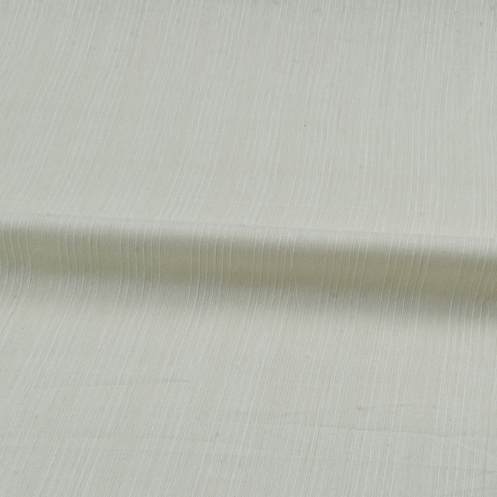 STRIPE CREAM PURE COTTON 80 GSM HANDWOVEN FABRIC