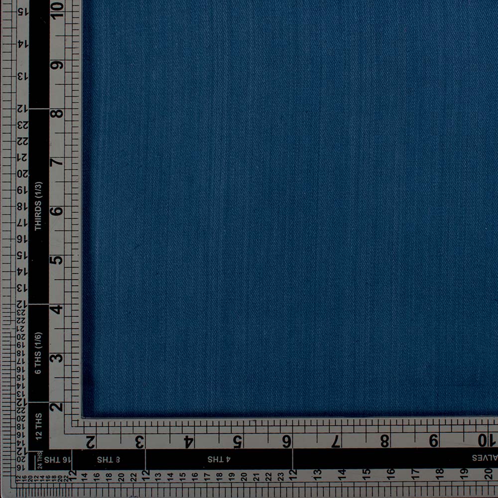 DENIM TWILL ROYAL BLUE PURE COTTON 118 GSM HANDWOVEN FABRIC