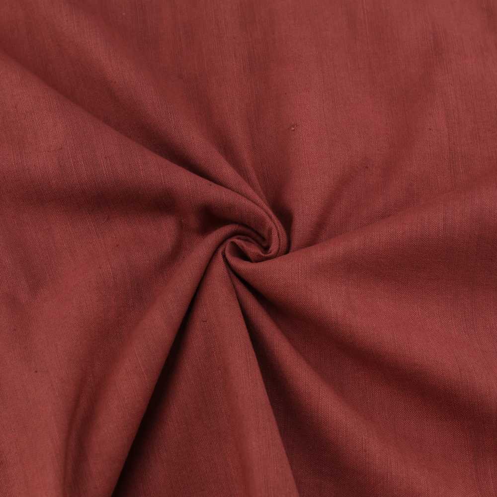 Plain Red Khadi Cotton 195 GSM Handwoven Fabric