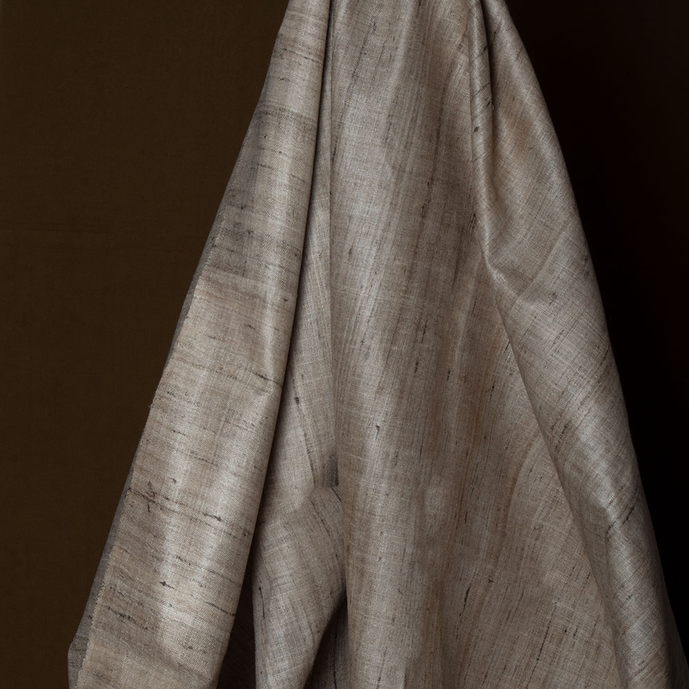 Plain Natural Ketya & Matka Silk 120 GSM Handwoven Fabric 10