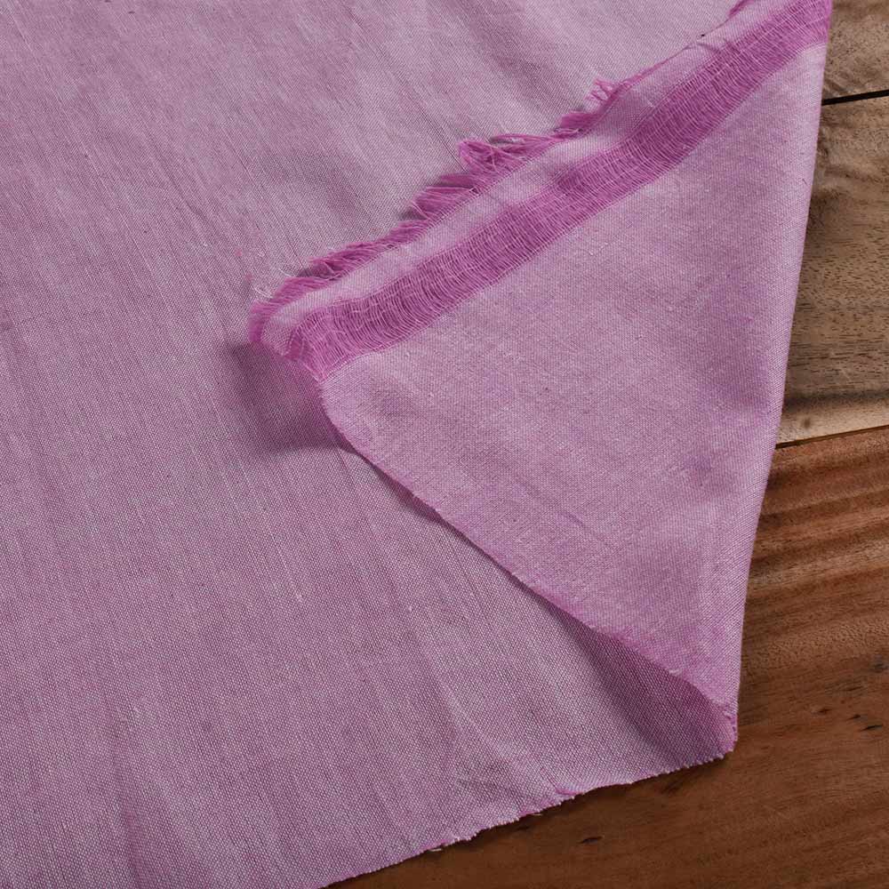 Plain Pink Pure Cotton 76 GSM Handwoven Fabric