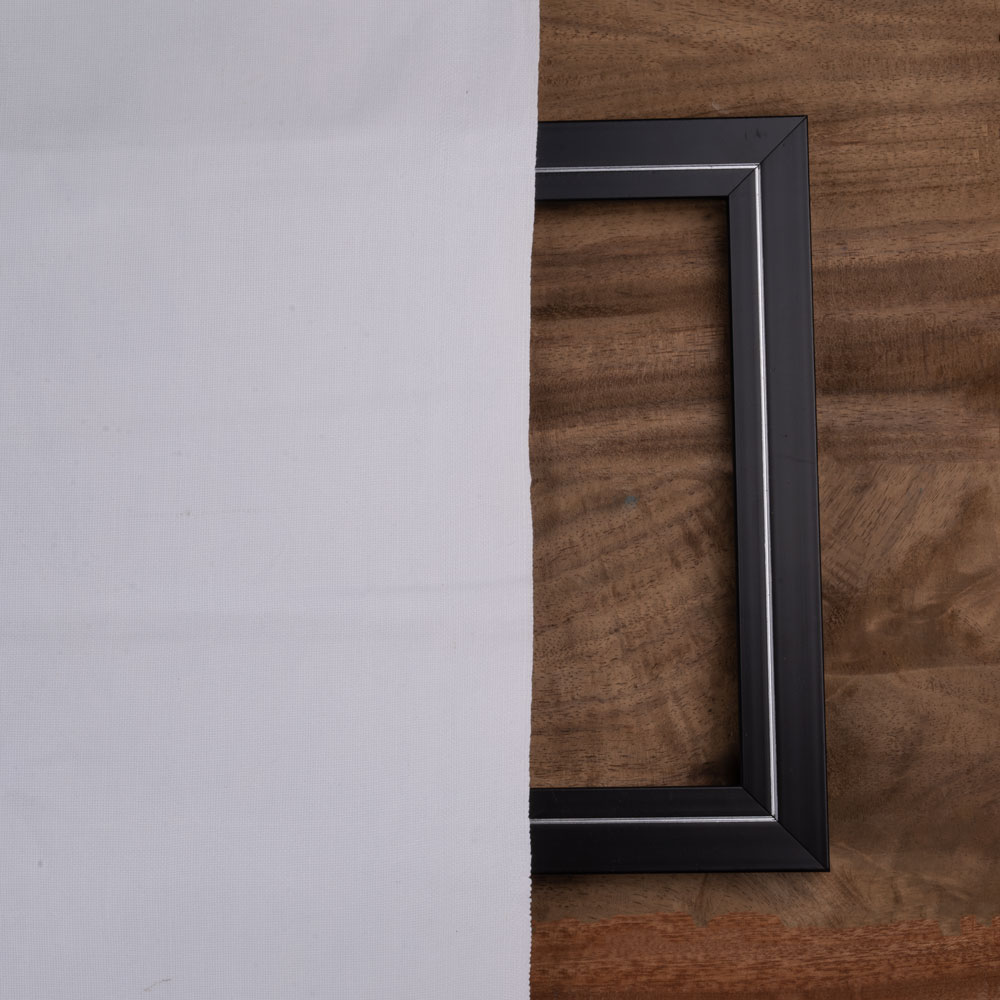 PLAIN WHITE PURE COTTON 245 GSM FABRIC - BLEACHED, DYEABLE & 45 INCH WIDTH