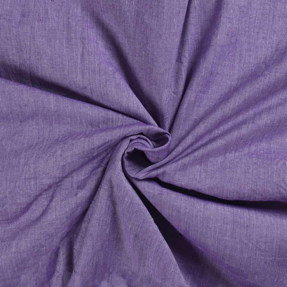 Plain Purple Pure Cotton 74 GSM Handwoven Fabric 27