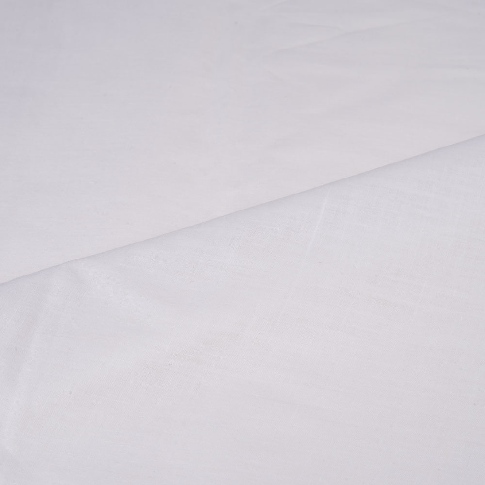WHITE KHADI HANDSPUN & HANDWOVEN Pure khadi 65 GSM FABRIC - BLEACHED & DYEABLE