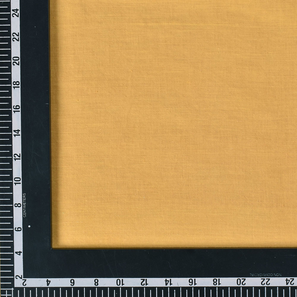 PLAIN YELLOW PURE KHADI 118 GSM HANDWOVEN FABRIC