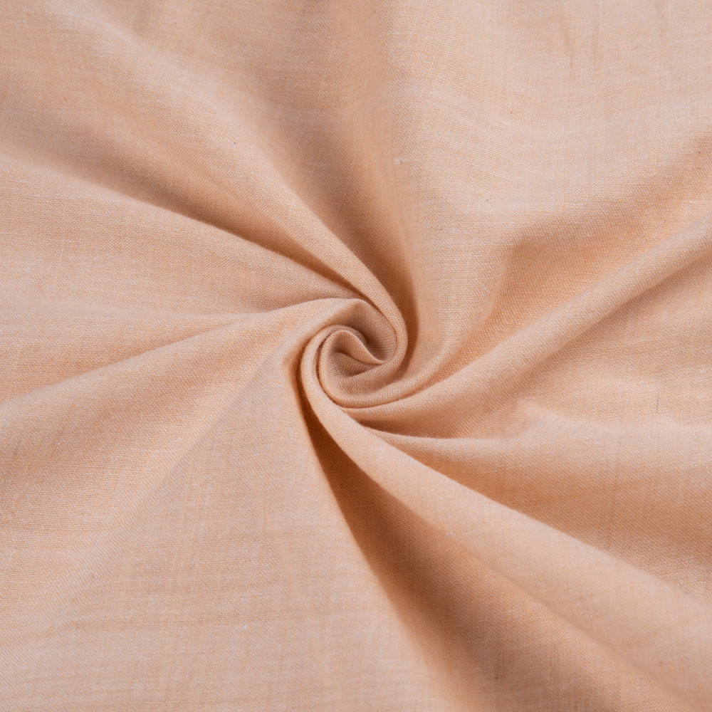 Plain Beige Pure Cotton 92 GSM Handwoven Fabric