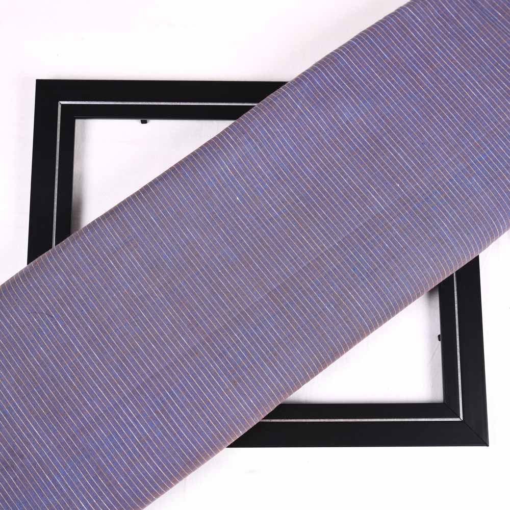 Stripe Purple Pure Cotton 61 GSM Handwoven Fabric