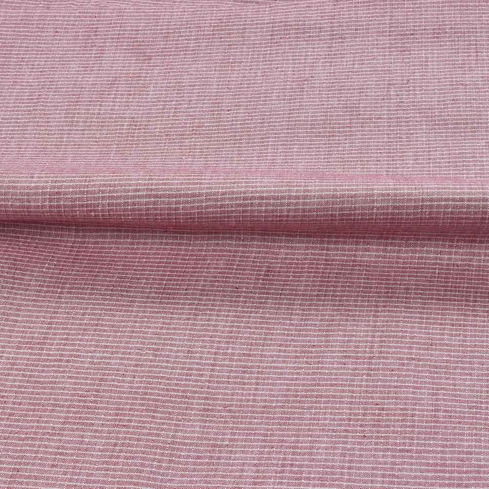 CHECK PINK PURE COTTON 93 GSM HANDWOVEN FABRIC D17