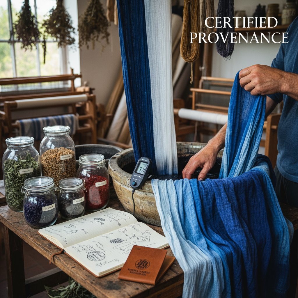 Certification and compliance paperwork for sustainable and organic textiles export