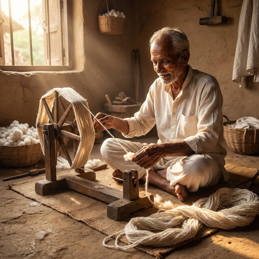 The Carbon Math: Why Sustainable Denim Brands in India Are Pivoting to Khadi — Anuprerna handloom