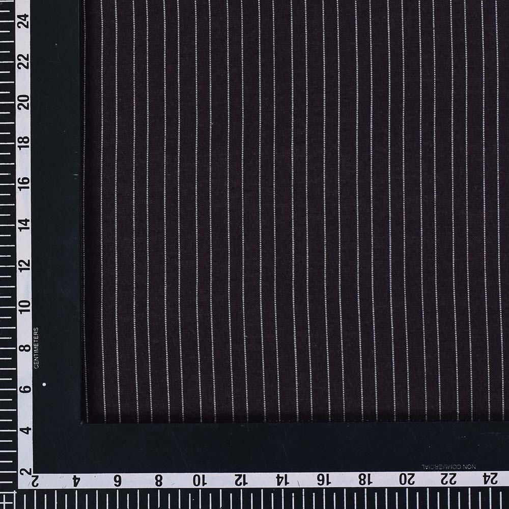 STRIPE BLACK PURE COTTON 110 GSM HANDWOVEN FABRIC 328