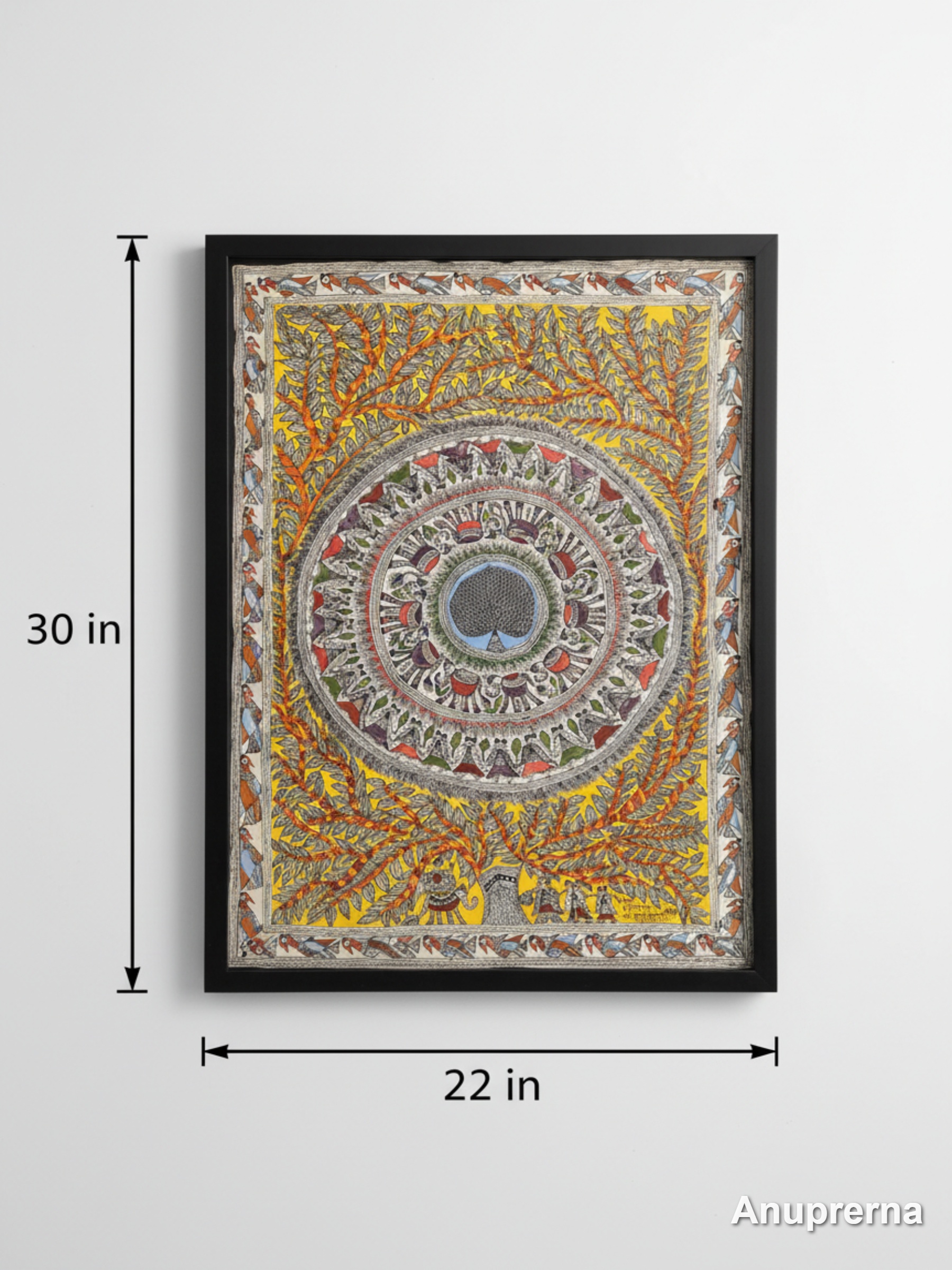 Spades Of Life Madhubani Wall Art Decor