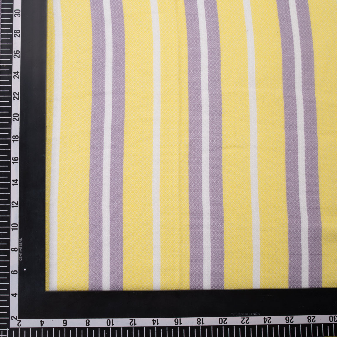 STRIPE YELLOW & LAVENDER JACQUARD MERCERISED COTTON 114 GSM FABRIC