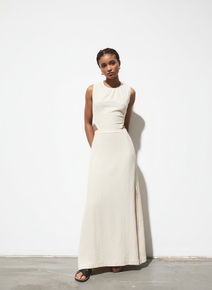 Backless Full Length Dress