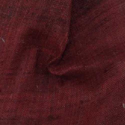 Plain Maroon Pure Matka 110 GSM Handwoven Fabric