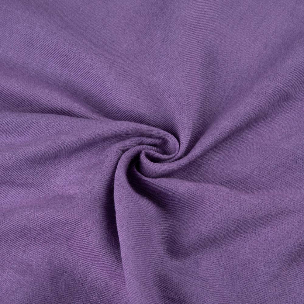SOLID SATIN TWILL PURPLE PURE COTTON 102 GSM HANDWOVEN FABRIC
