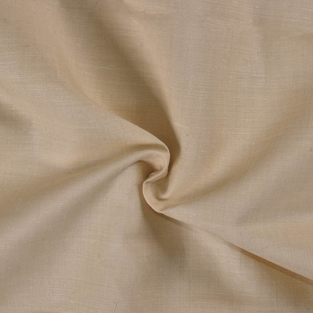 Plain Natural Matka Muga & Tussar Silk Blend 108 GSM Fabric