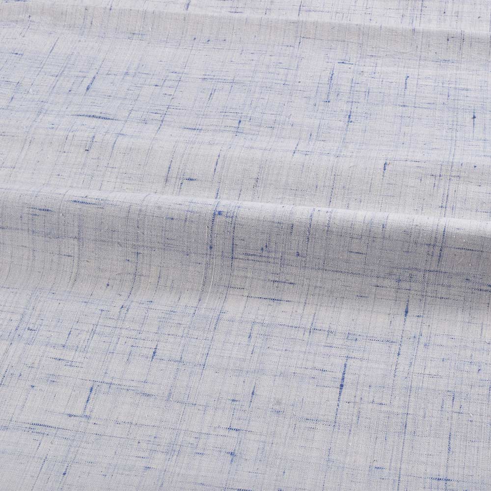 FUTKI BLUE GREY KHADI COTTON 125 GSM HANDWOVEN FABRIC