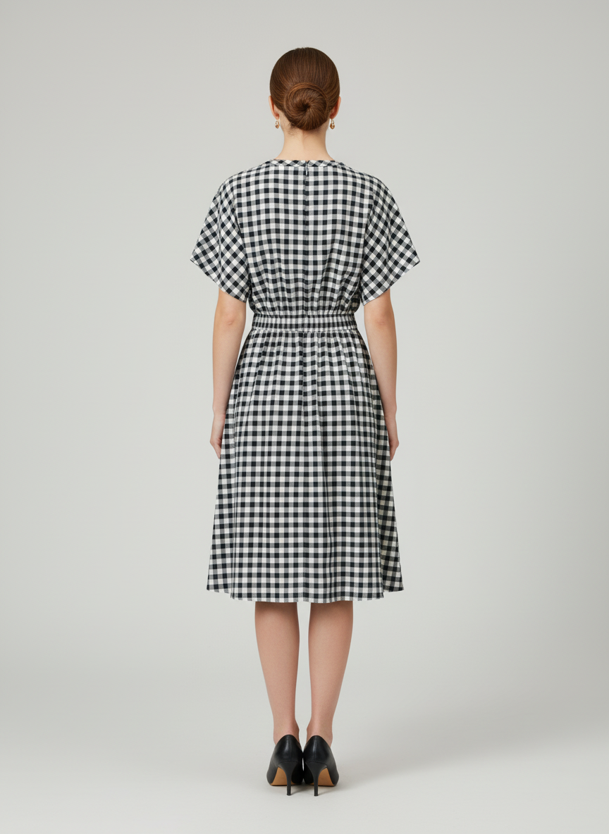 ワンピース HerliptoClassic Monochrome Check Dress 1月下旬発送
