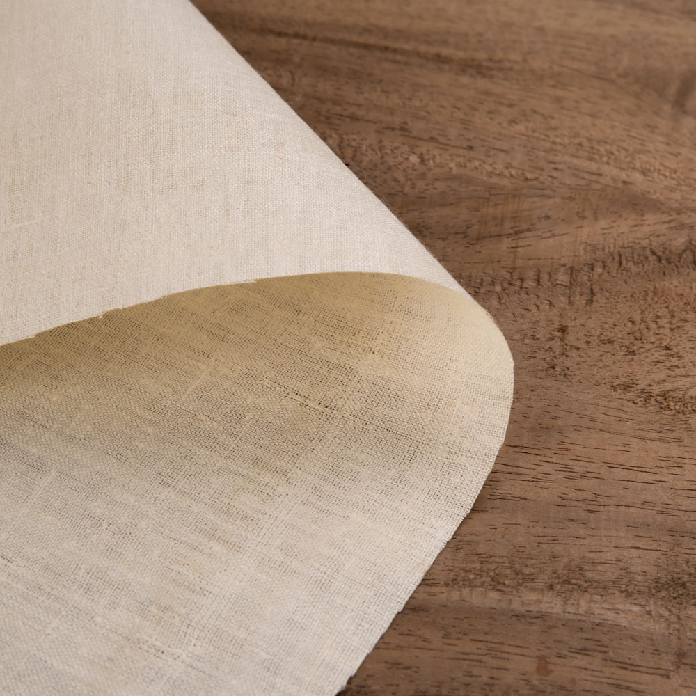 Plain Natural Pure Matka Silk 110 GSM Handwoven Fabric