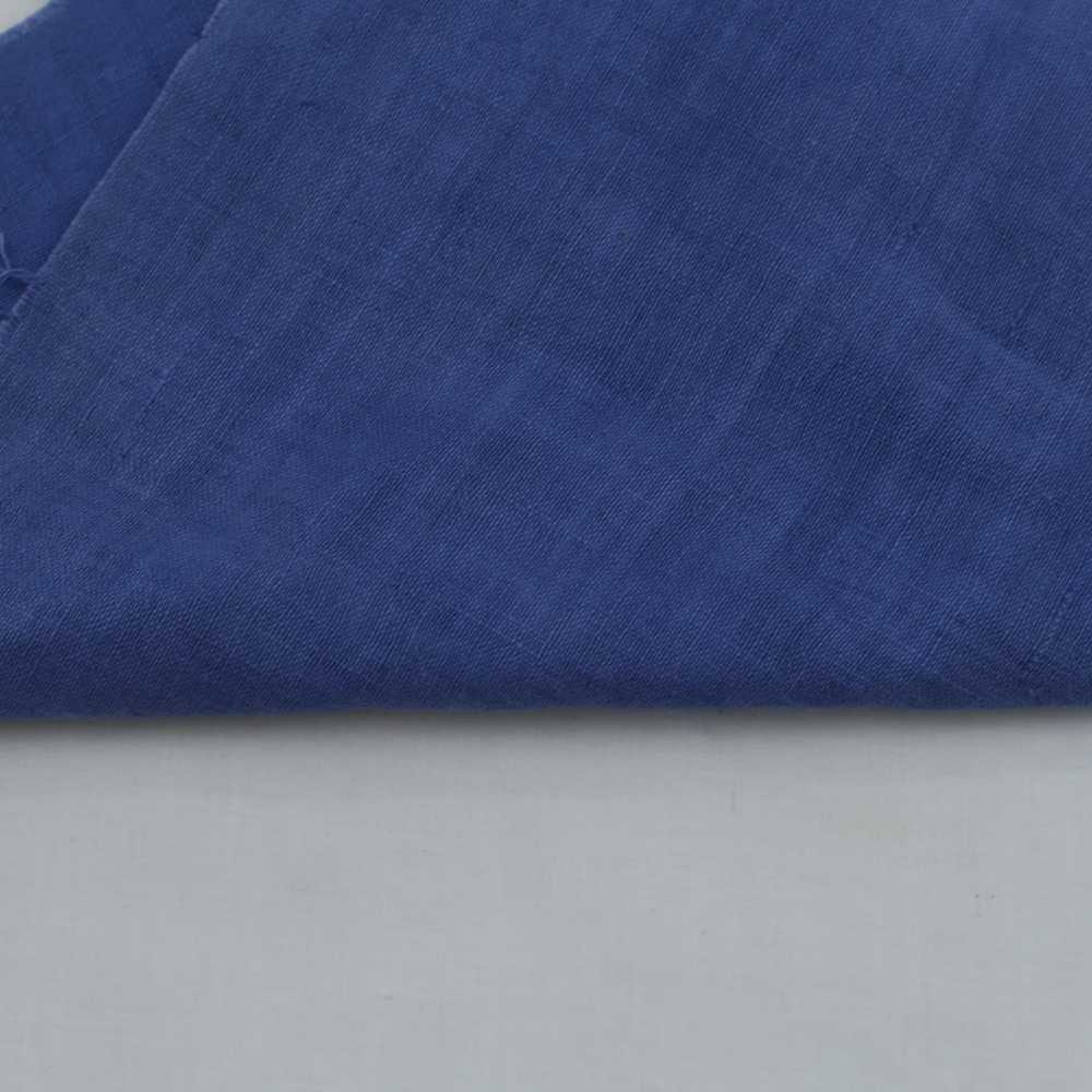 Solid Blue Khadi 120 GSM Fabric - Handspun & Handwoven