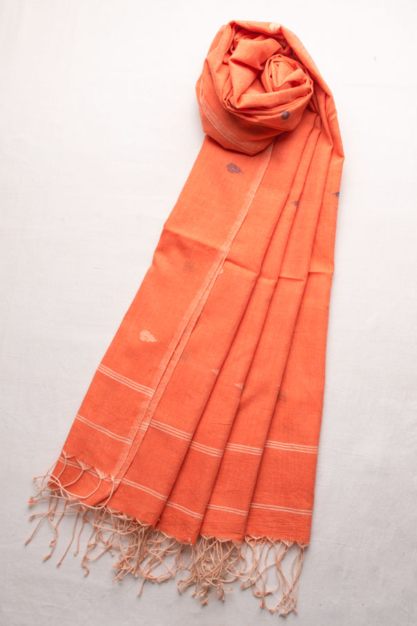 HANDWOVEN ORANGE SCARF