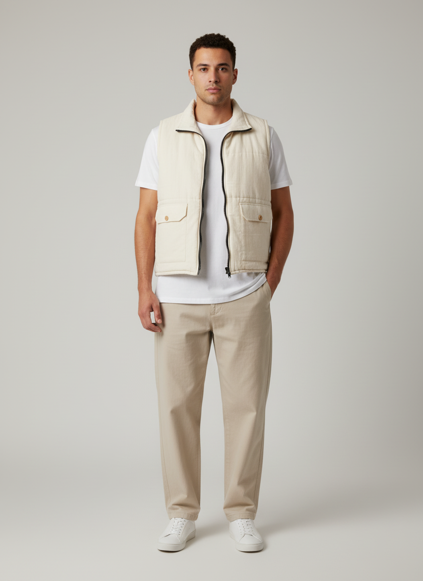 Sleeveless Puffer Vest 