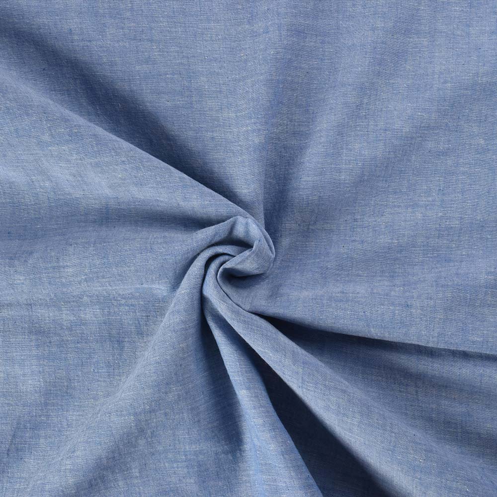 Handspun Khadi | Yarn Dyed Fabric | 75 GSM Design-Chambray