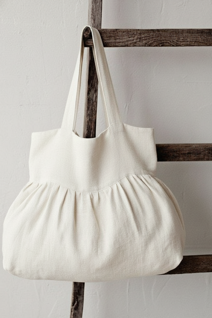 Gathered Bubble Tote Bag