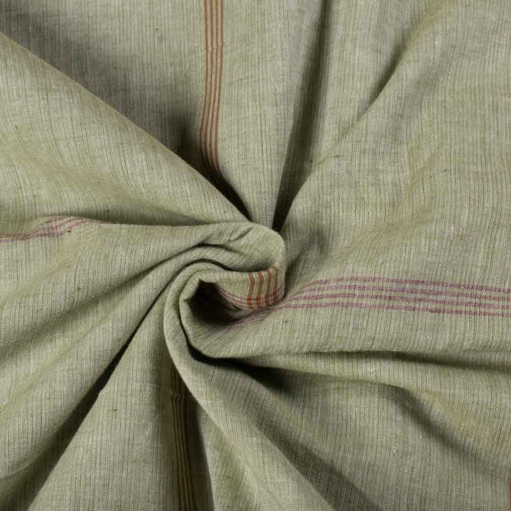 Check Multicolor 65 GSM Pure Cotton Handwoven Fabric 912
