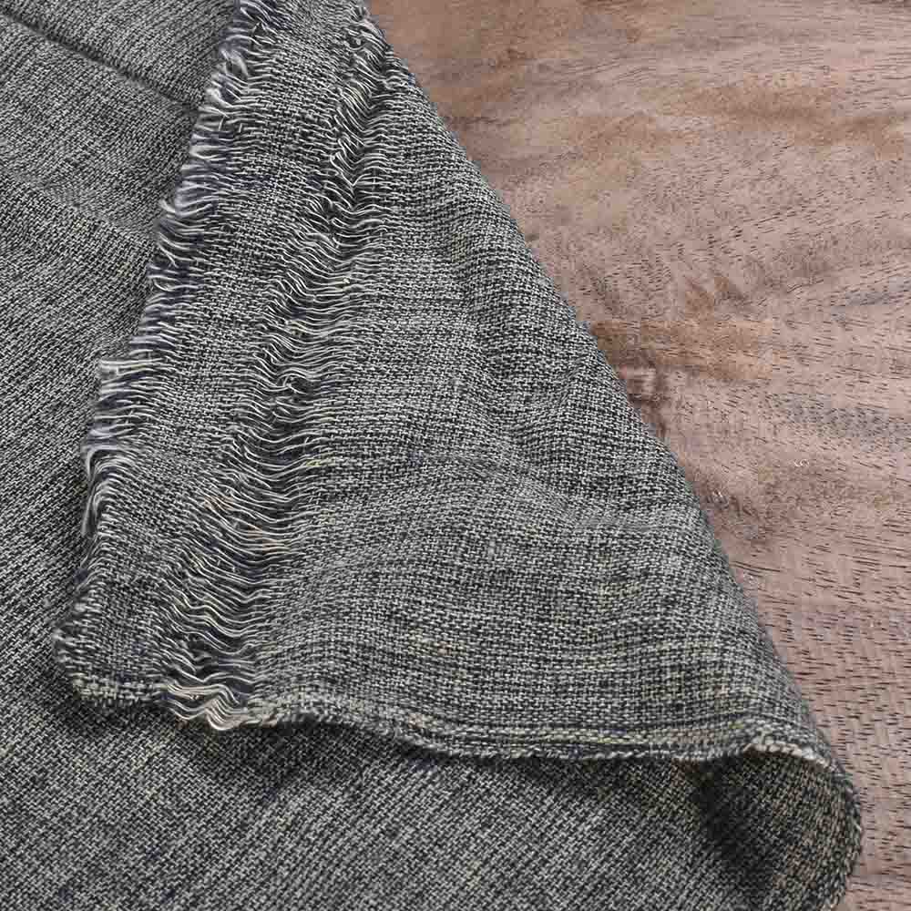 CHAMBRAY OLIVE GREEN PURE COTTON 143 GSM HANDWOVEN FABRIC