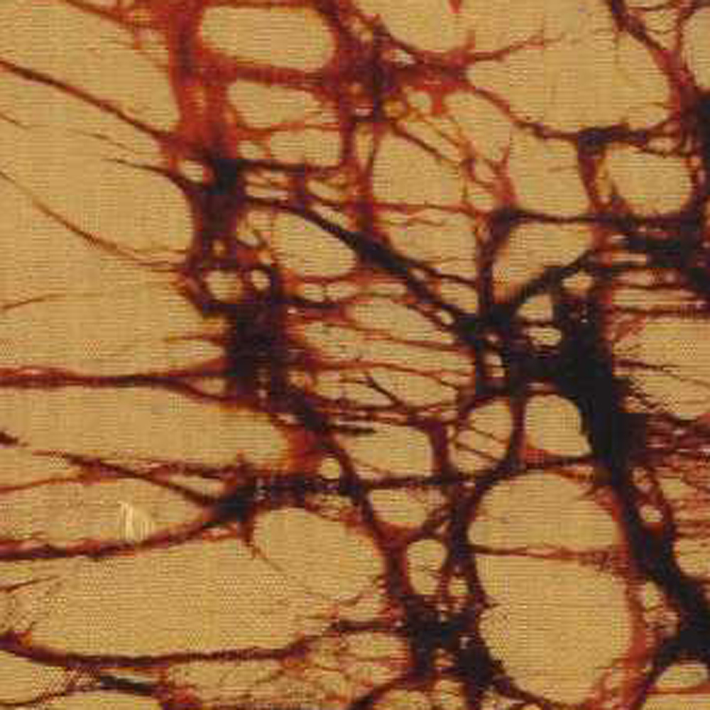 Abstract Yellow Batik 54 GSM Mulberry Silk Fabric
