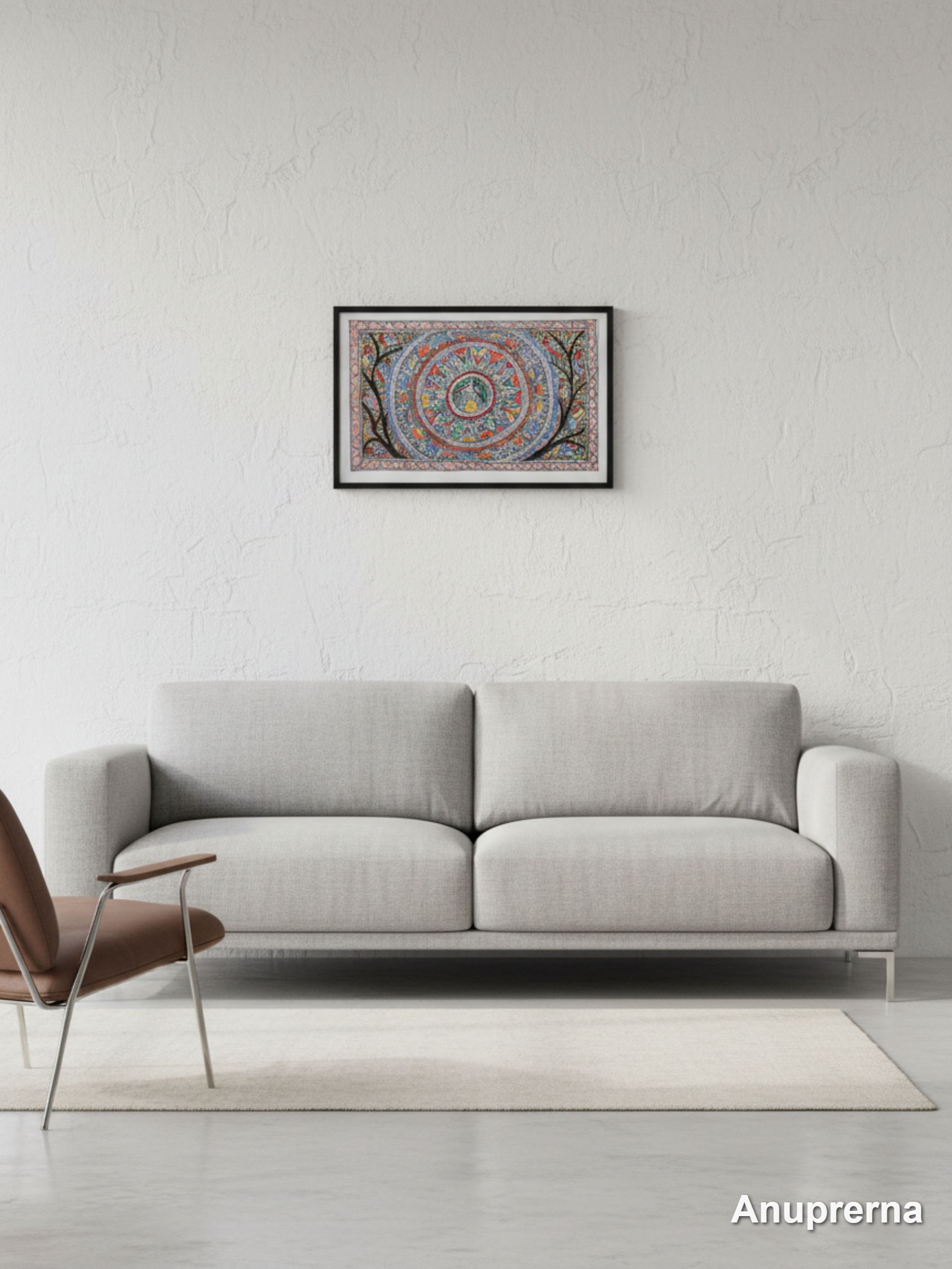 Nature's Celebration Madhubani Wall Art Decor