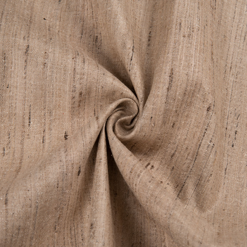 Plain Natural Ketya & Matka Silk Blend 198 GSM Handwoven Fabric