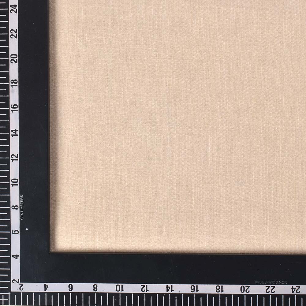 PLAIN CREAM PURE KHADI 142 GSM HANDWOVEN FABRIC