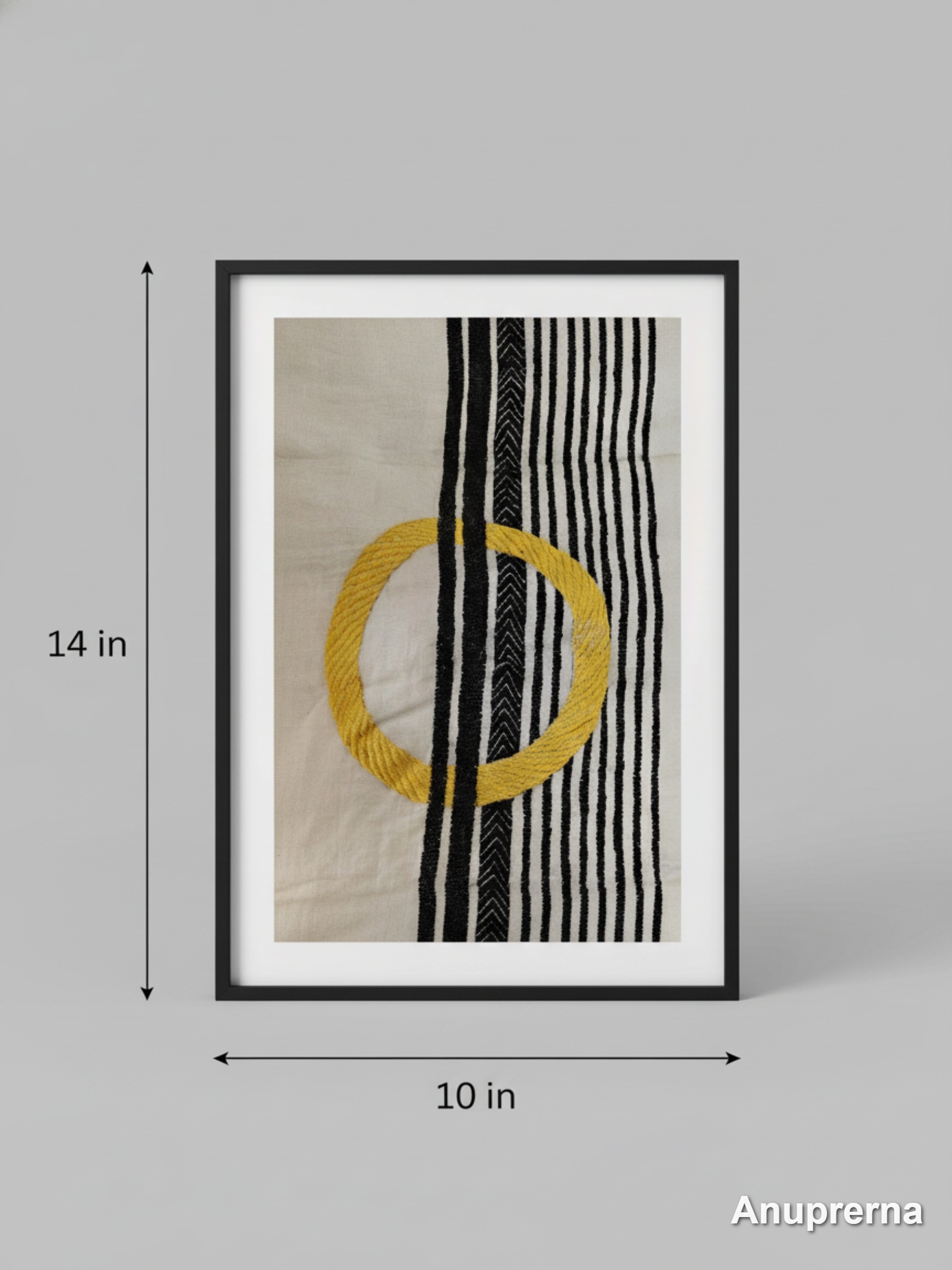 Abstract Lines & Shape Kantha Wall Art Decor