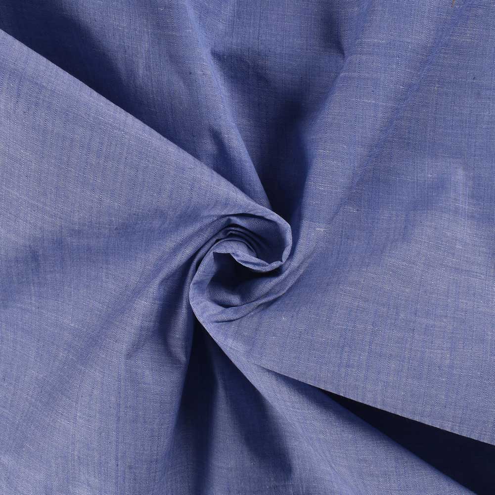 Stripe Blue Pure Cotton 74 GSM Handwoven Fabric