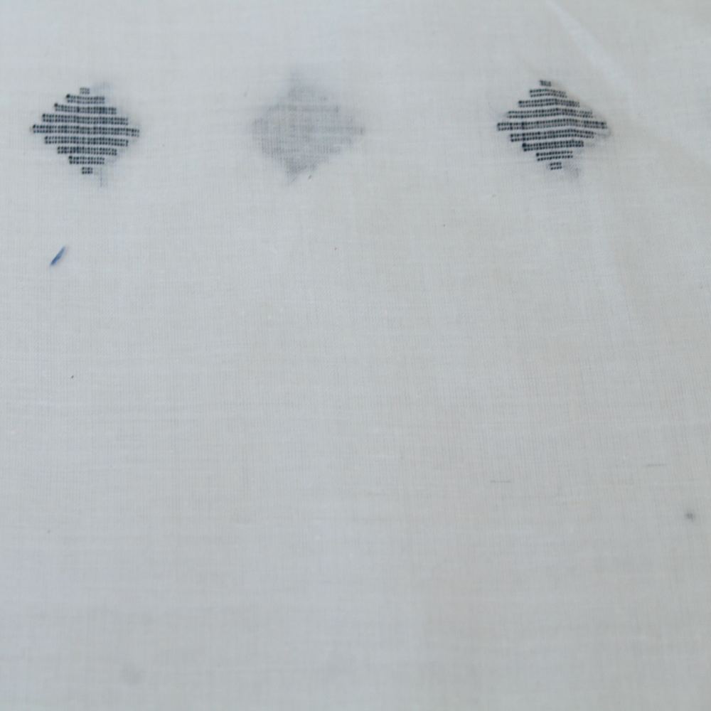 GEOMETRIC WHITE JAMDANI PURE COTTON 55 GSM FABRIC 31