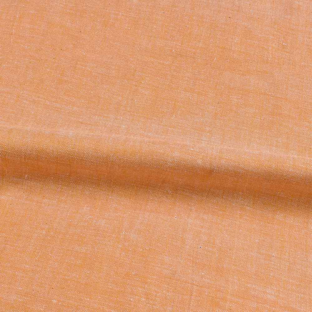 CHAMBRAY YELLOW KHADI COTTON 105 GSM HANDWOVEN FABRIC 08