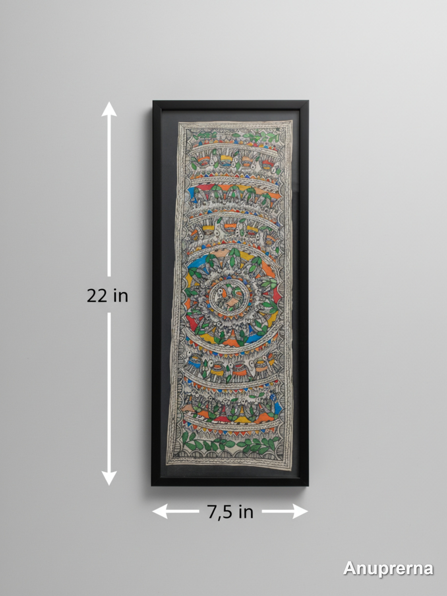 A Large Gathering Madhubani Wall Art Decor