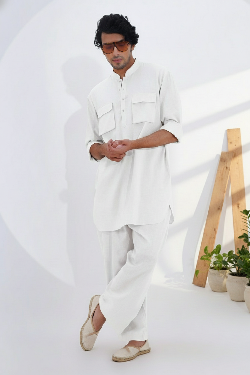 Khan Kurta with Pockets