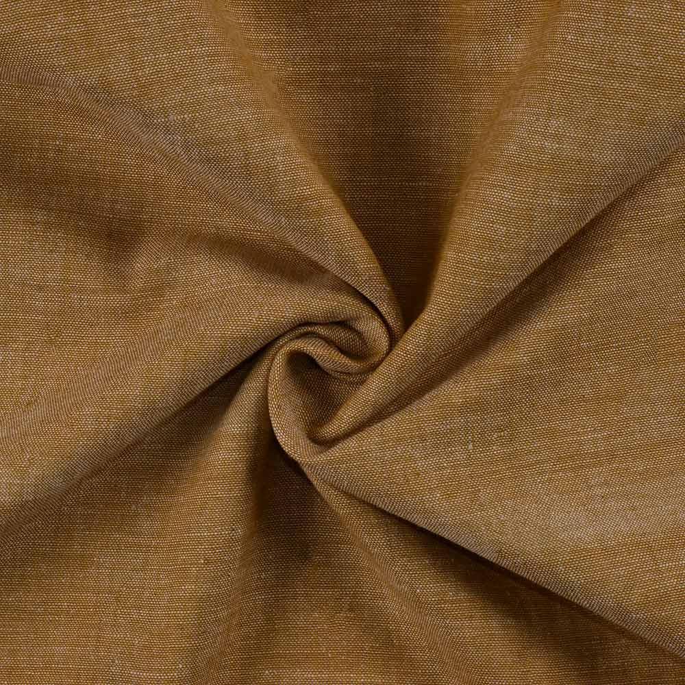 Chambray Brown Khadi Cotton 115 GSM Handwoven Fabric N18