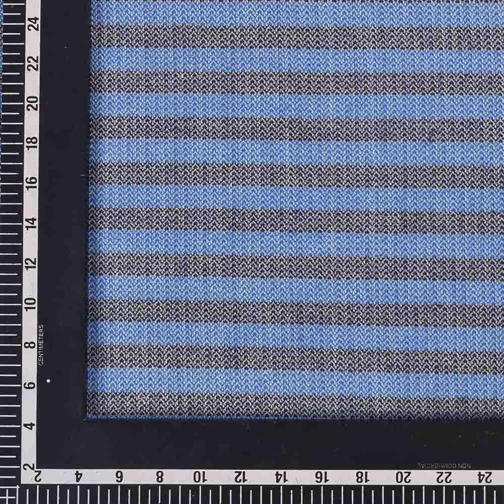 Herringbone Royal blue 100 gsm pure cotton handwoven fabric