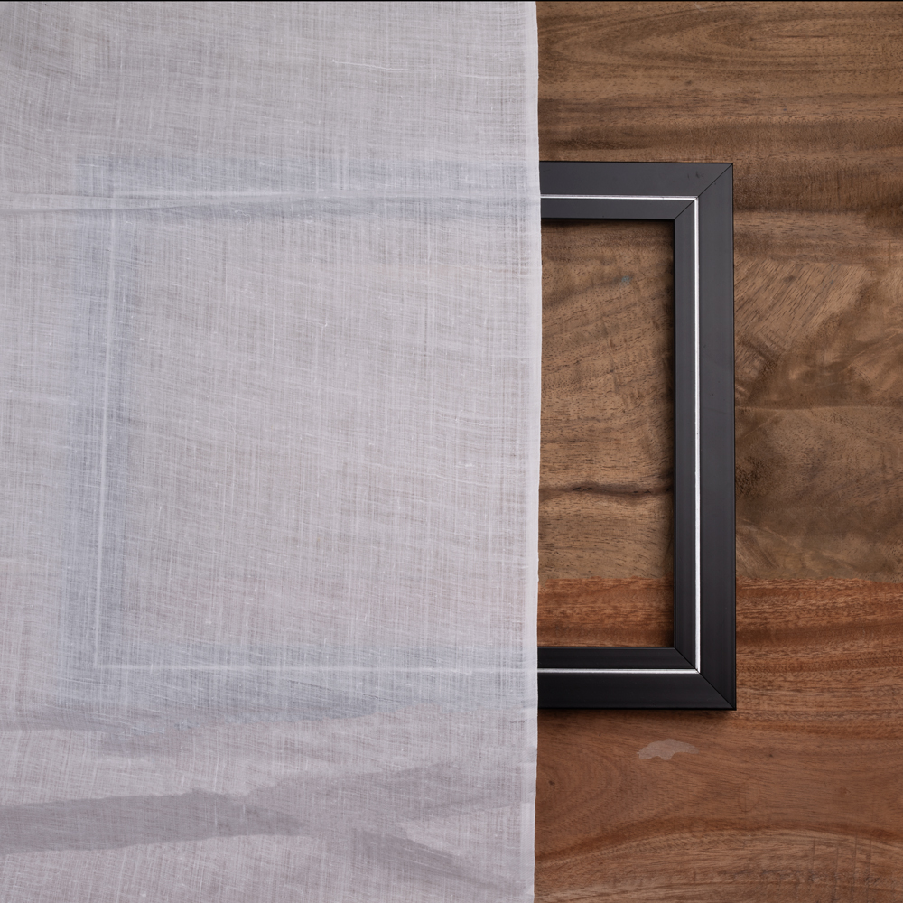 WHITE KHADI ORGANDY HANDSPUN & HANDWOVEN pure khadi 46 GSM FABRIC - BLEACHED & DYEABLE