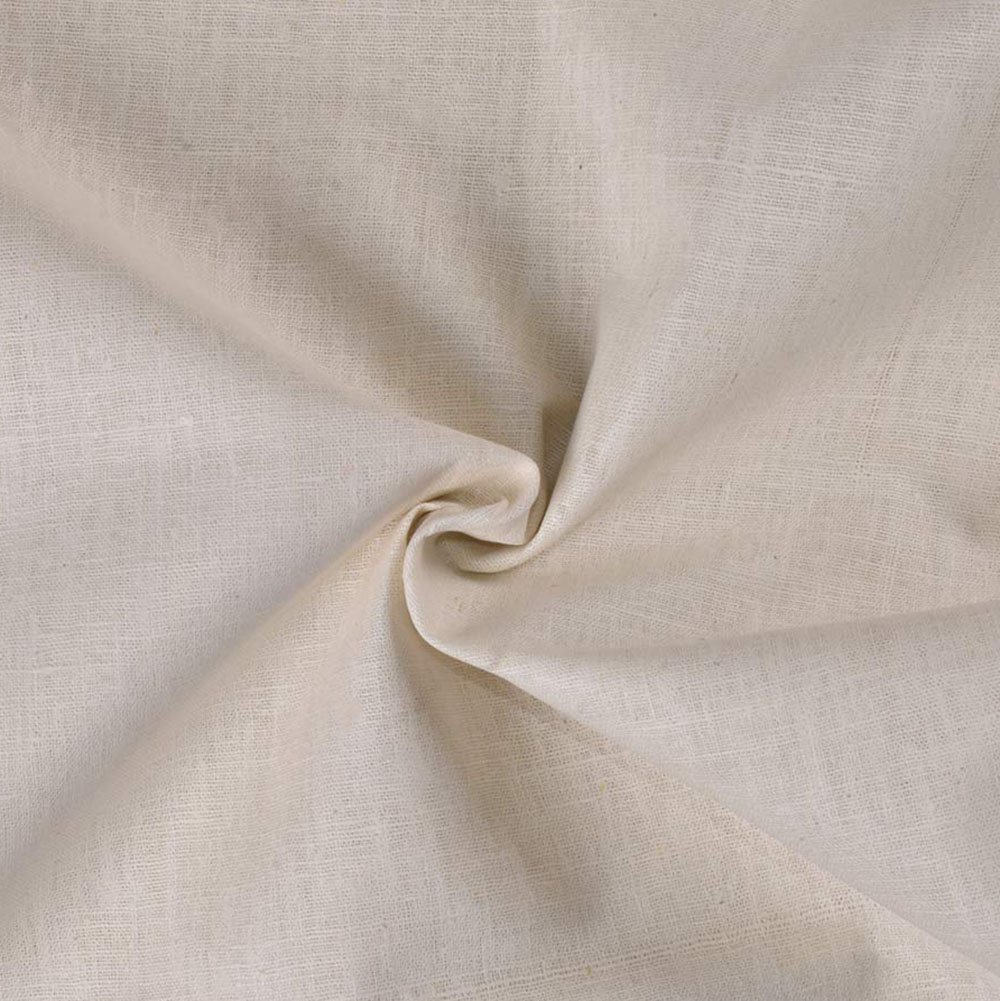 Plain Natural Pure Matka Silk 109 GSM Handwoven Fabric